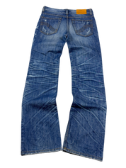 Crazy Washed Straight Jeans (XS)