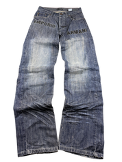 Armani crazy washed Big Logo Bootcut Jeans (XS-S)