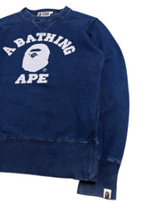 Bape Bathing Ape Head College Logo Sweater (S)