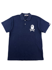 Bape Pirate Ape Head Crossbones Poloshirt (M)