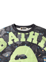 Bape *GLOW in the Dark* Space Camo Big College Logo Sweater (L-XL)