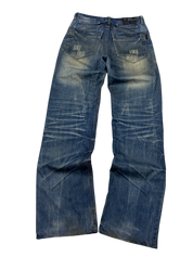 Crazy washed straight Jeans (S)
