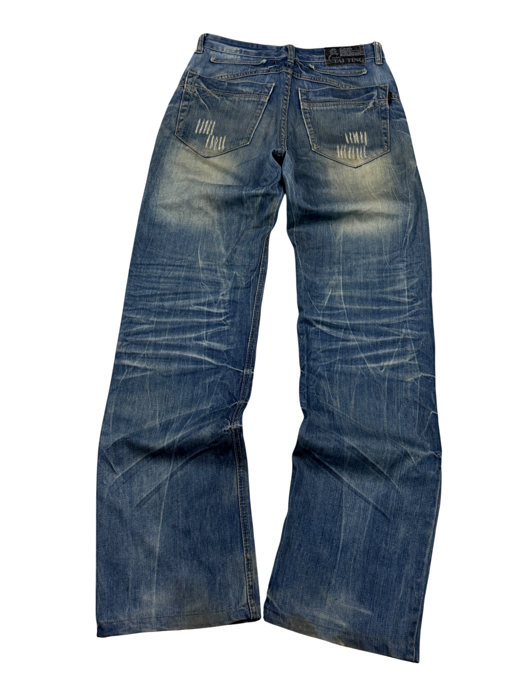 Crazy washed straight Jeans (S)