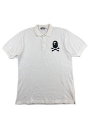 Bape Ape Head Crossbones Poloshirt (M)