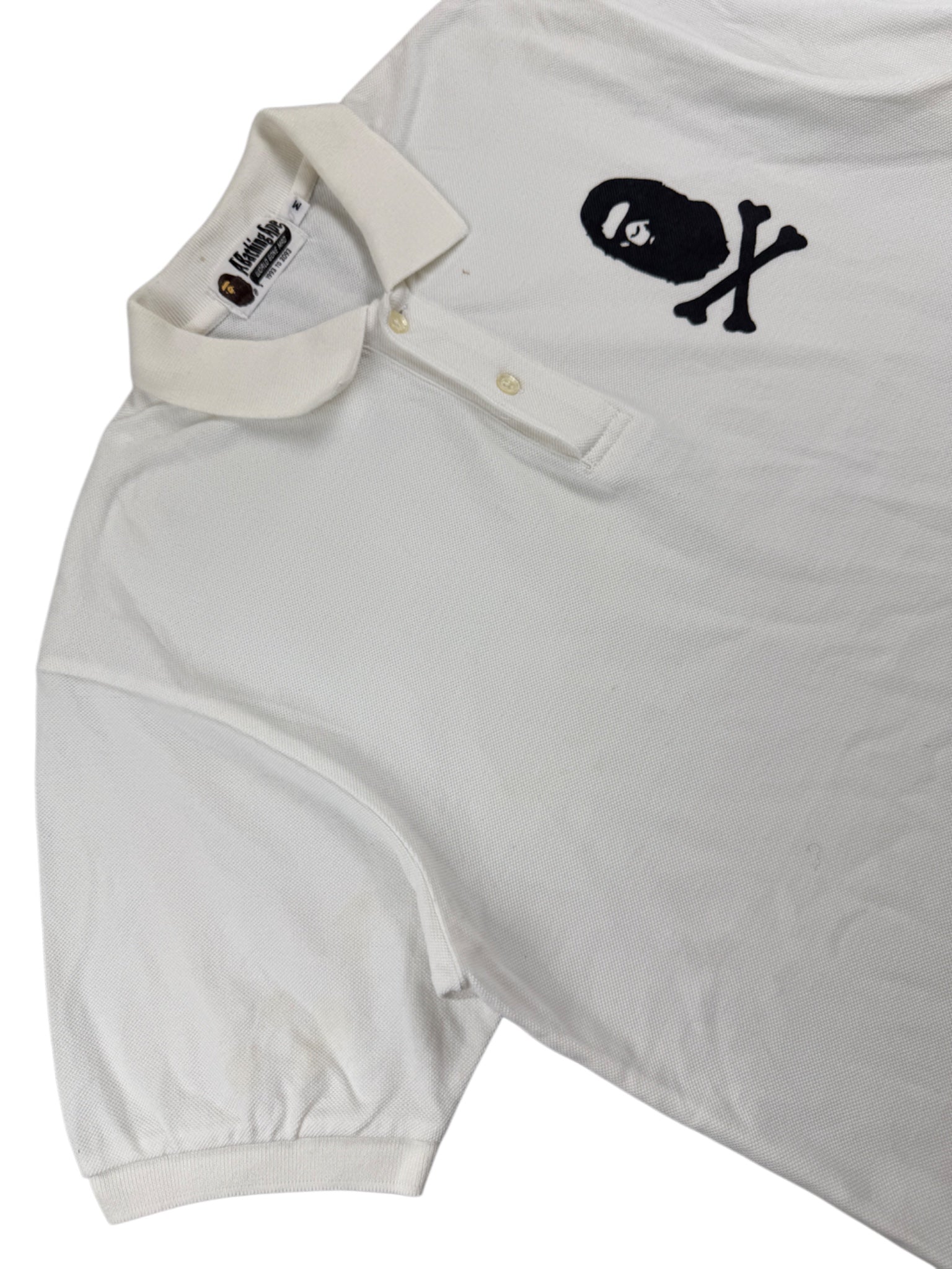 Bape Ape Head Crossbones Poloshirt (M)