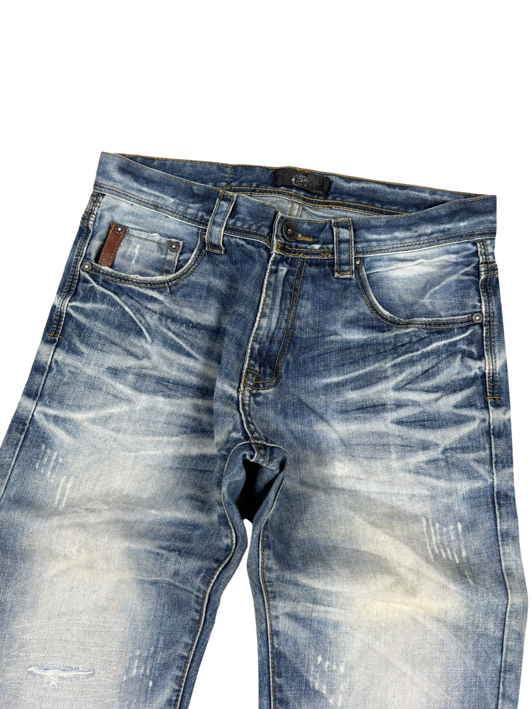Washed Straight Fit Jeans (S)