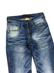 Crazy Washed Straight Jeans (S)