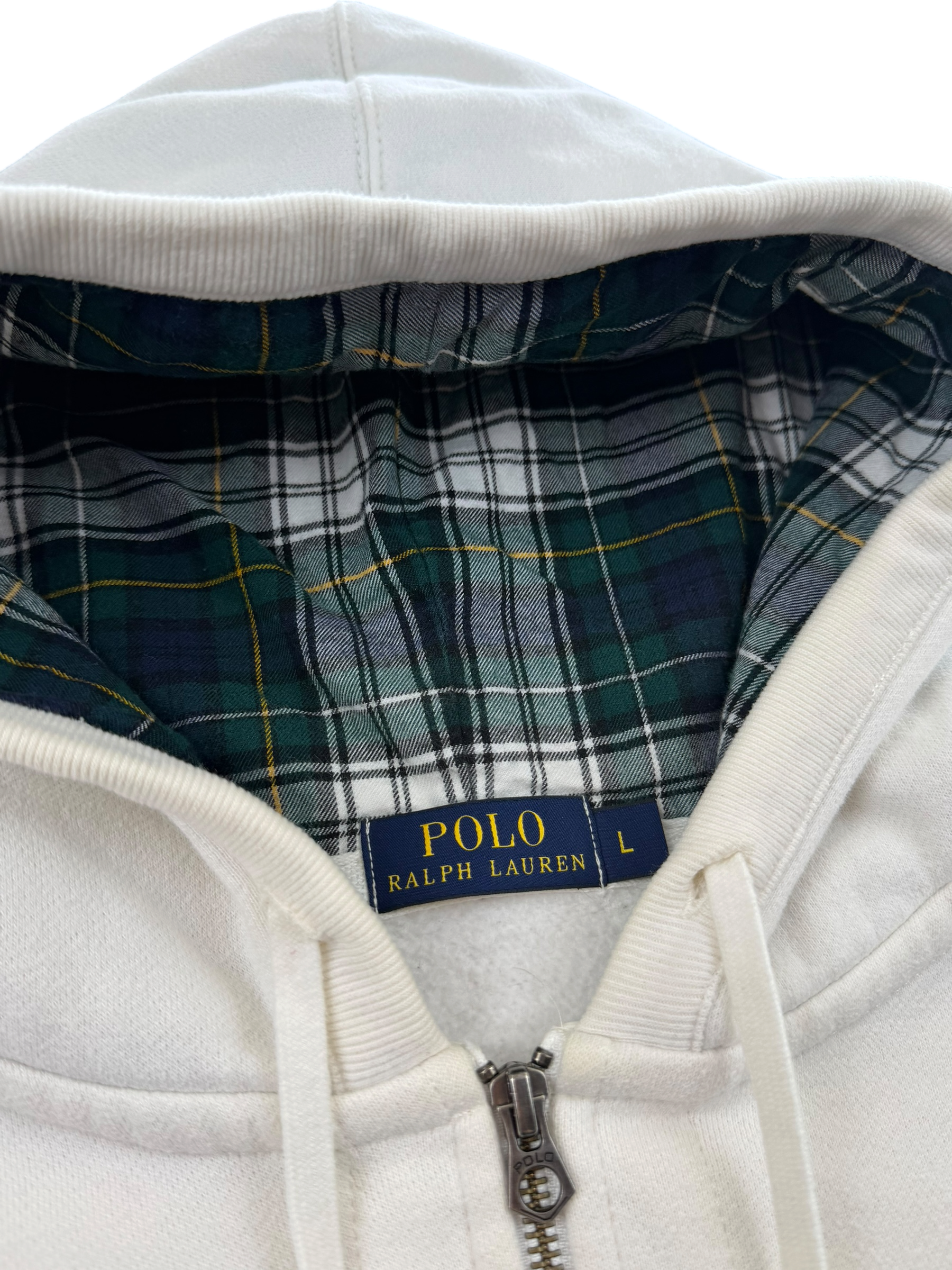 Ralph Lauren checked Hood Zip Hoodie (M)