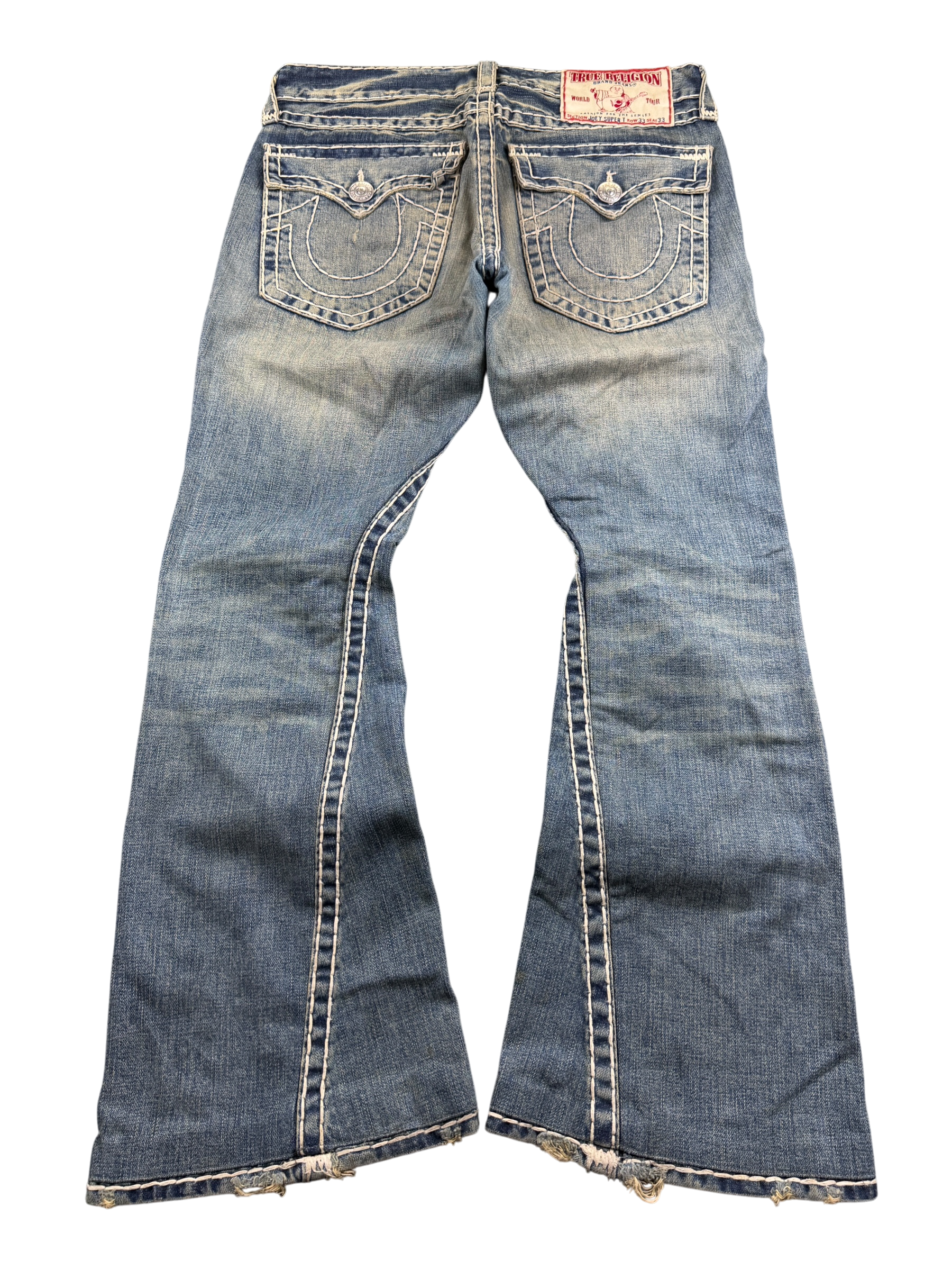 True Religion vintage washed Baggy/Bootcut Jeans (M-L)