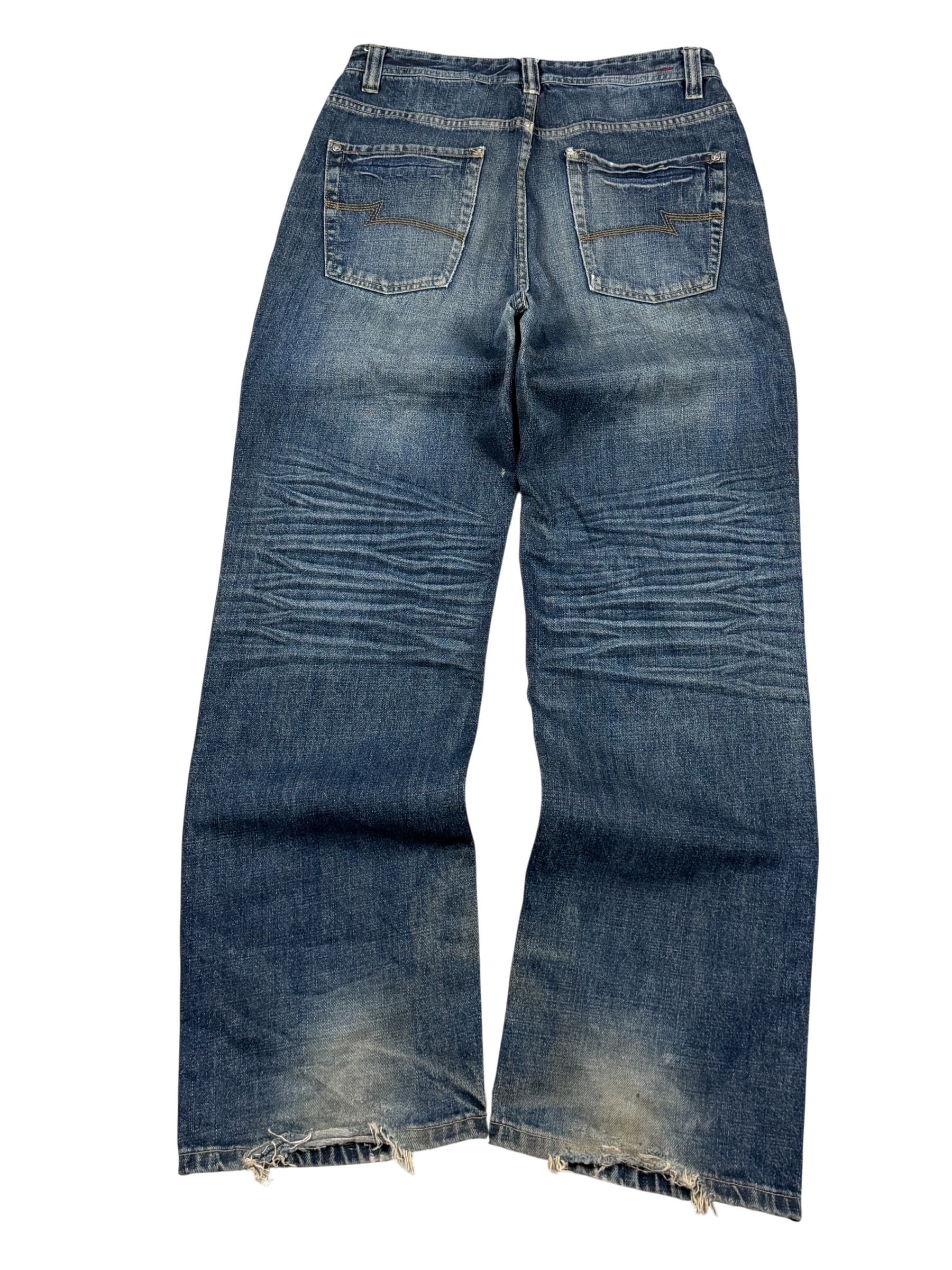 Crazy Washed Bootcut Jeans (M)