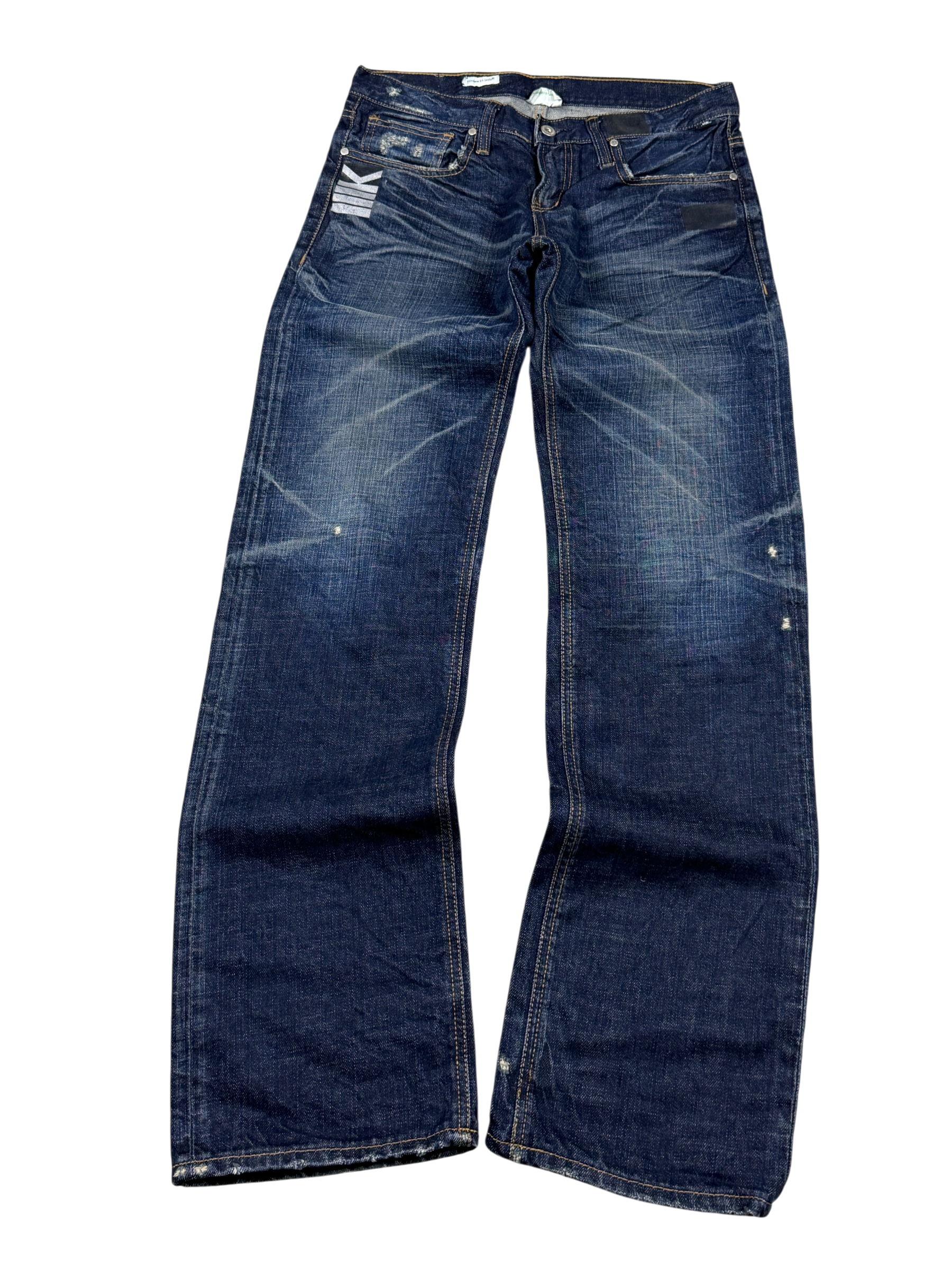 Washed straight Jeans (S)