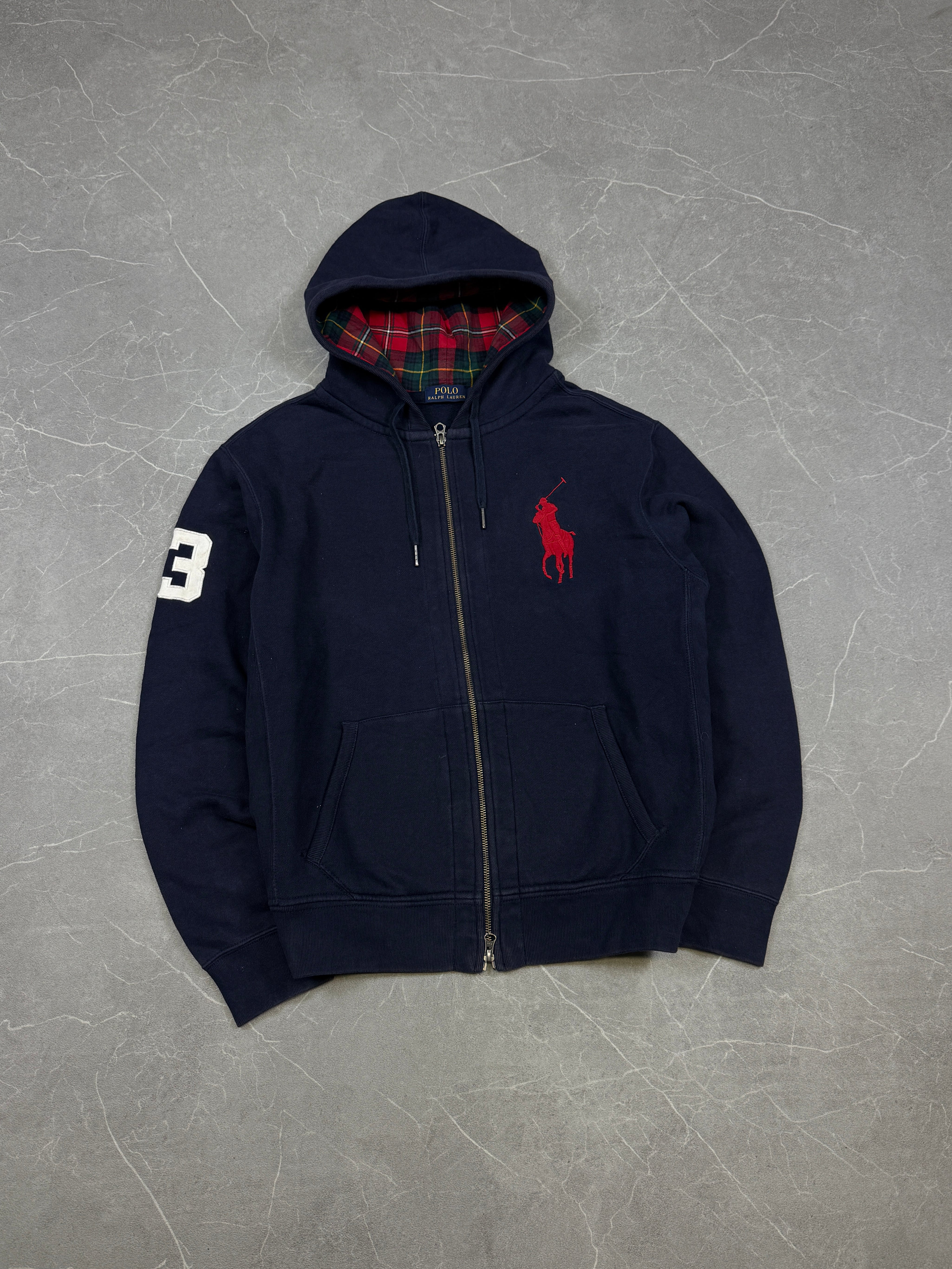 Ralph Lauren Big Pony Checked Hood Zipper (L)