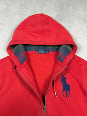 Ralph Lauren Big Pony Checked Hood Zipper (S)