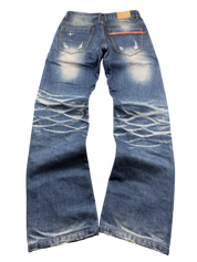 Crazy washed Straight Jeans (S)
