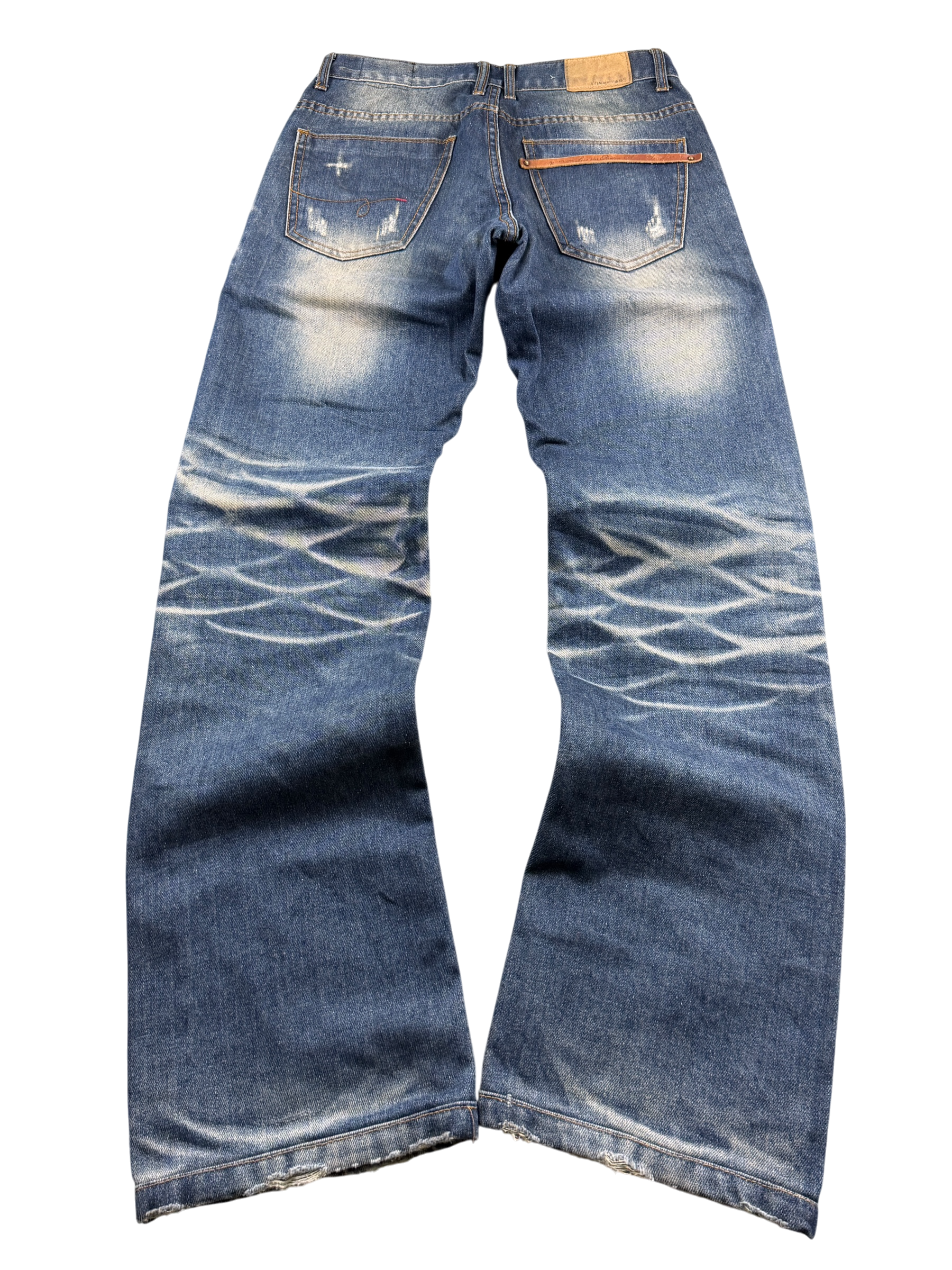 Crazy washed Straight Jeans (S)