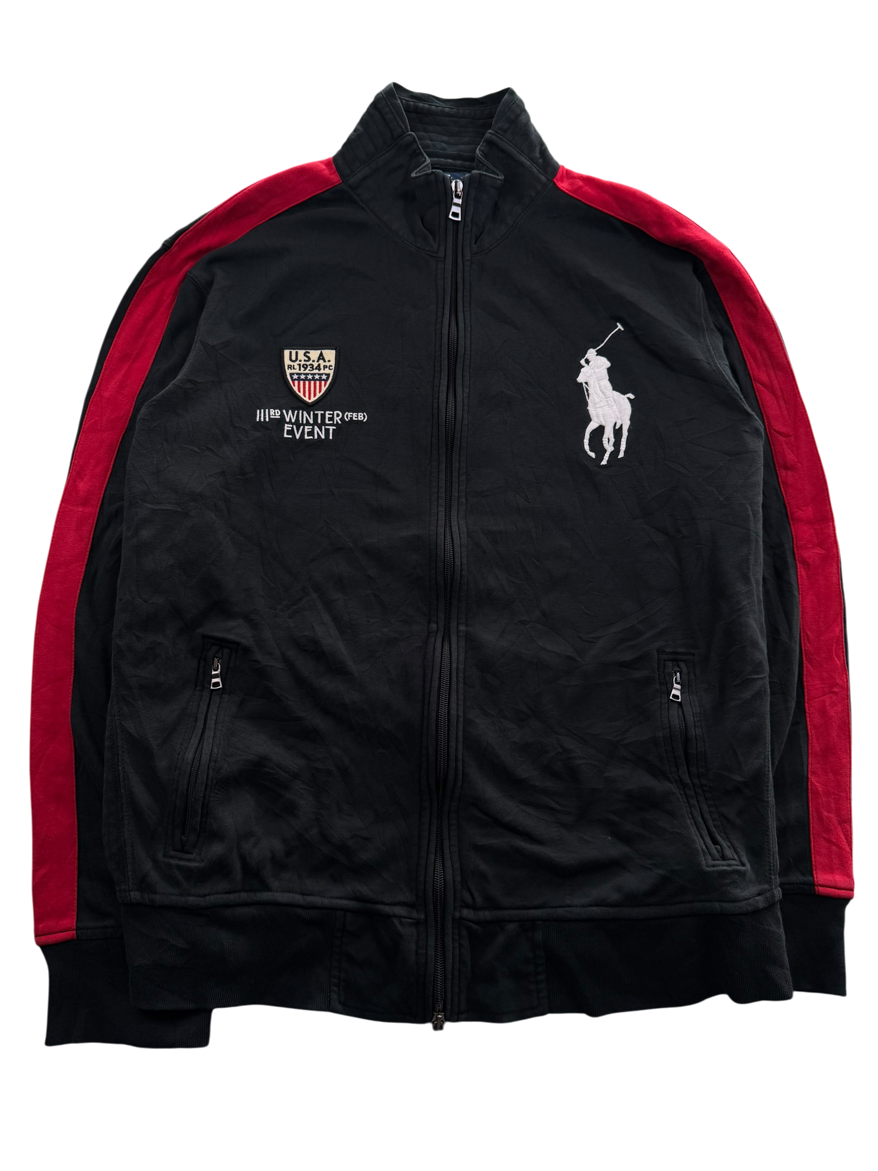 Ralph Lauren Big Pony USA Winter Event Zip Jacke (XL)
