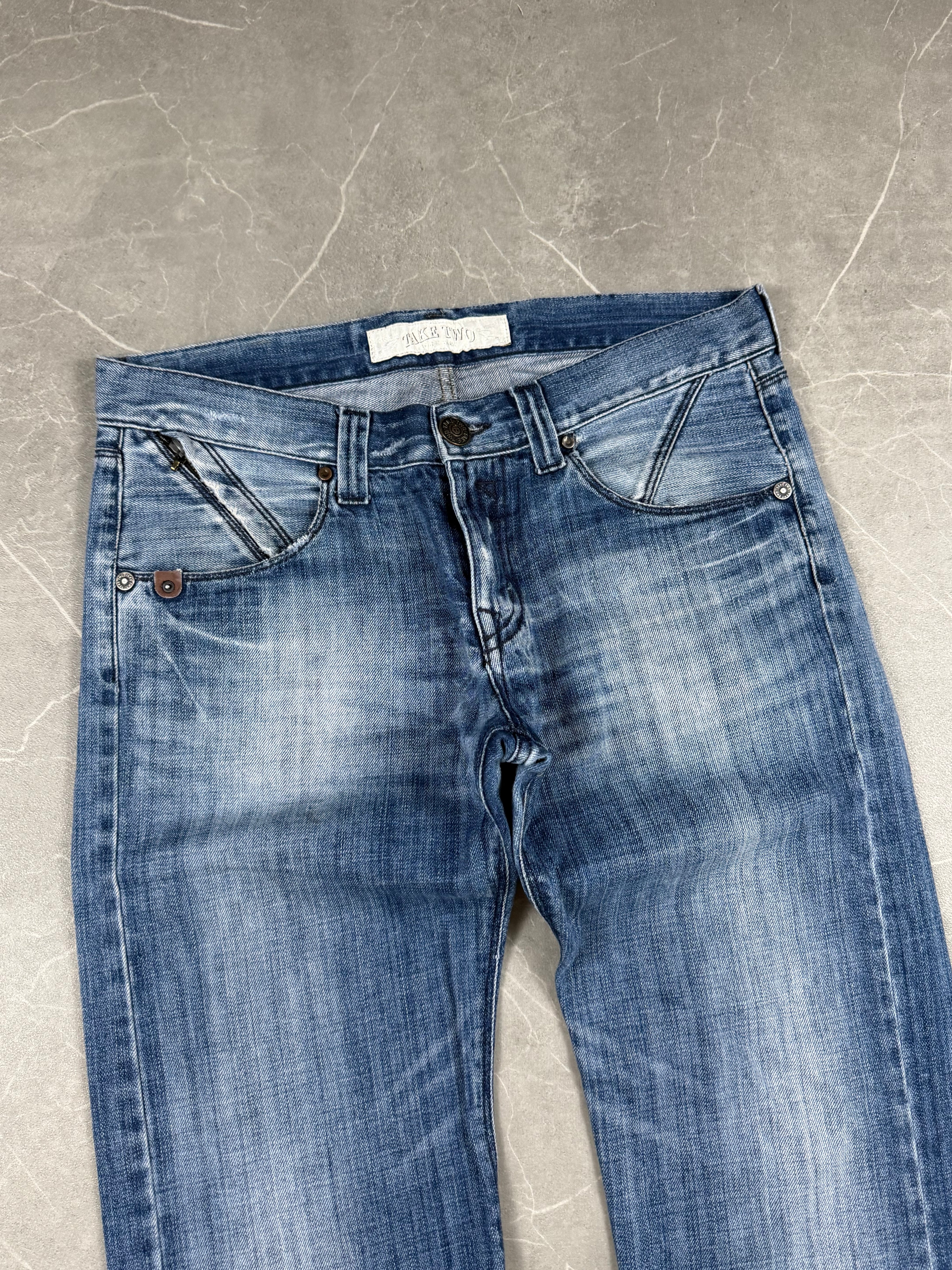 Vintage washed Straight Jeans (S)