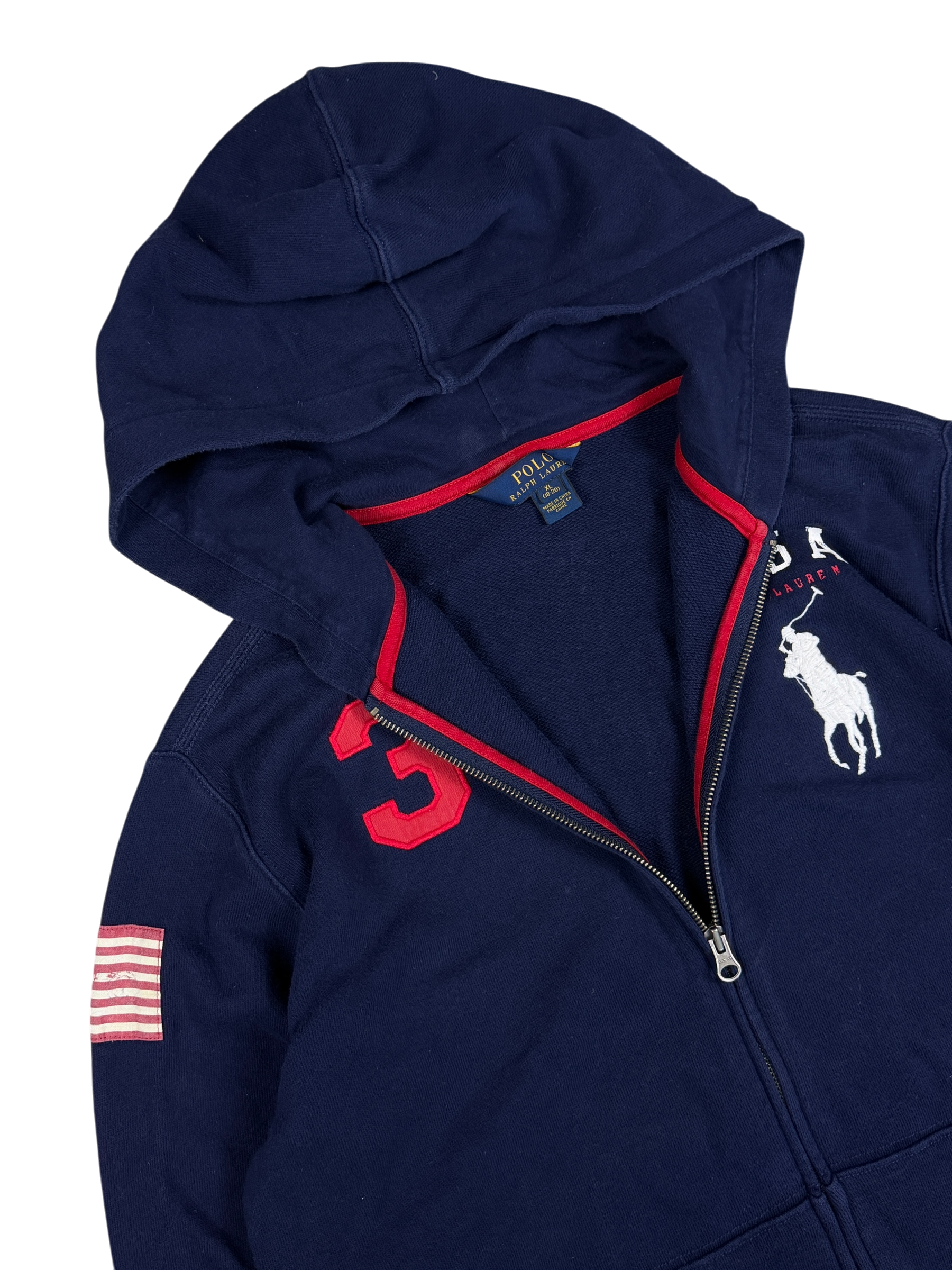 Ralph Lauren Big Pony USA Zip Hoodie (S)