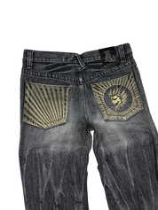 Crazy Washed Straight Jeans (L)