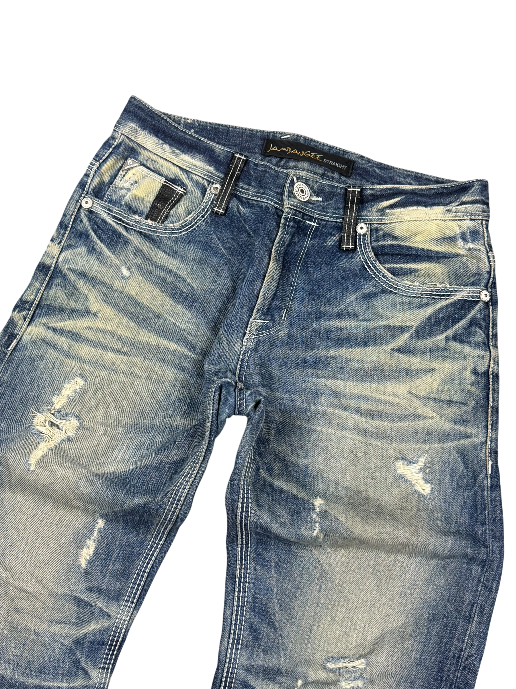 Ultra Washed Straight-Fit Jeans (S-M)