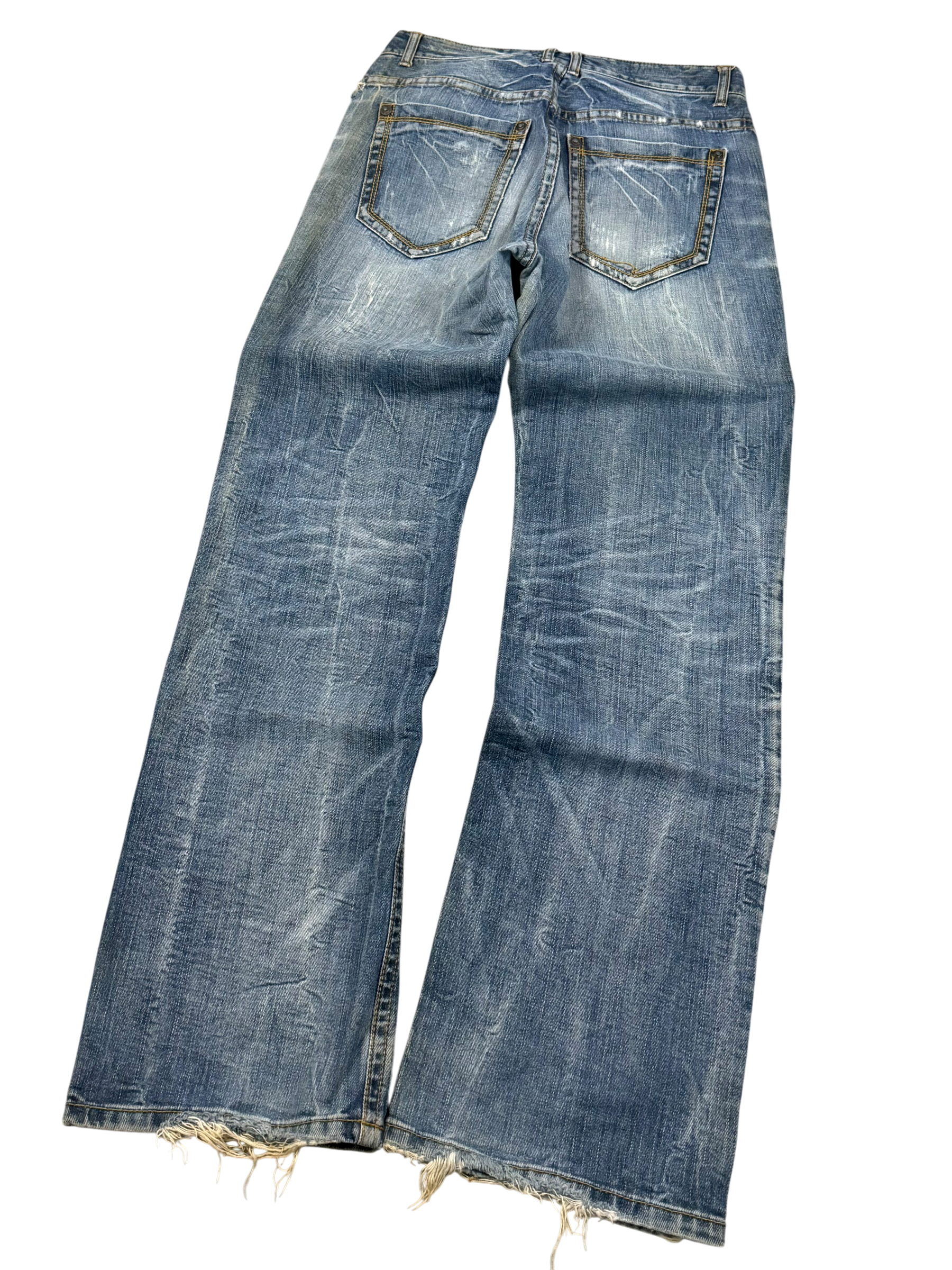 Crazy Washed Bootcut Jeans (M)