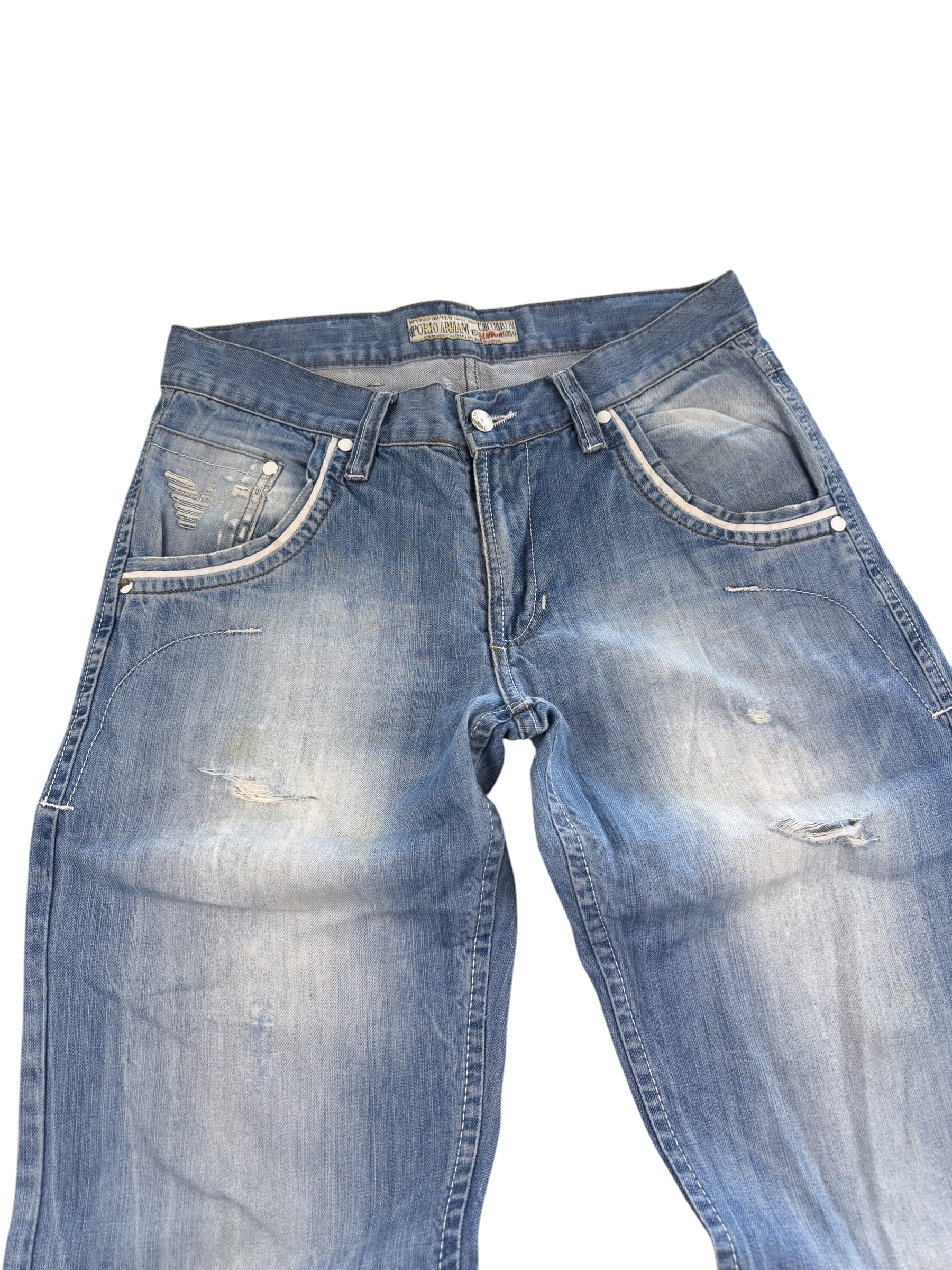 Armani vintage washed Big Logo Jeans (S-M)