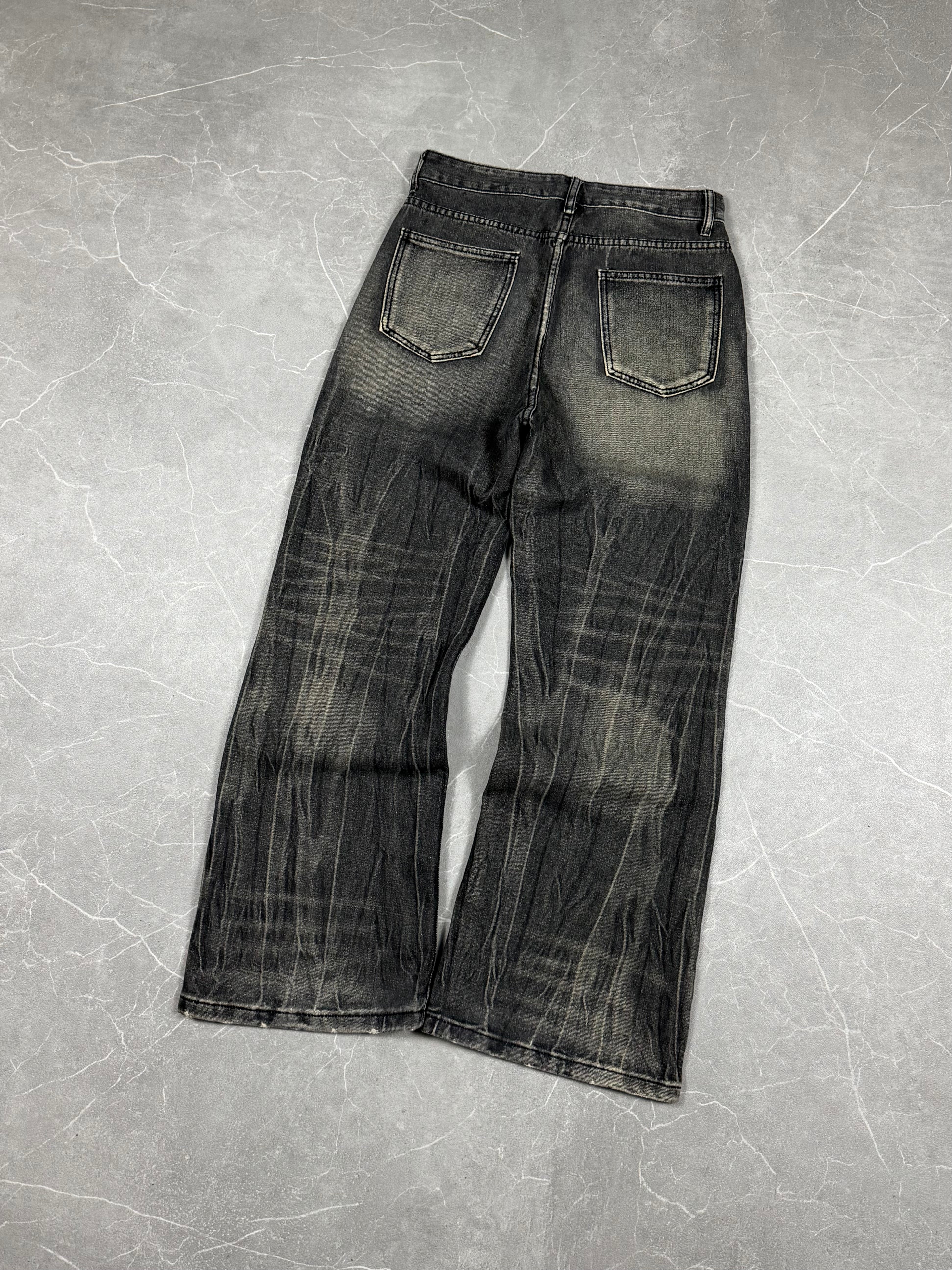 Vintage Washed Bootcut Jeans (S)