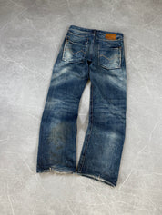 Vintage Washed Straight Jeans (S)