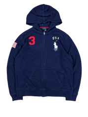 Ralph Lauren Big Pony USA Zip Hoodie (S)