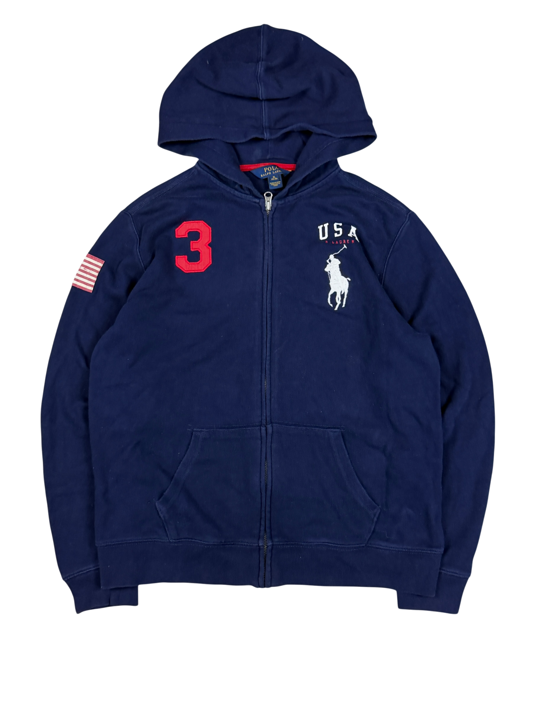 Ralph Lauren Big Pony USA Zip Hoodie (S)