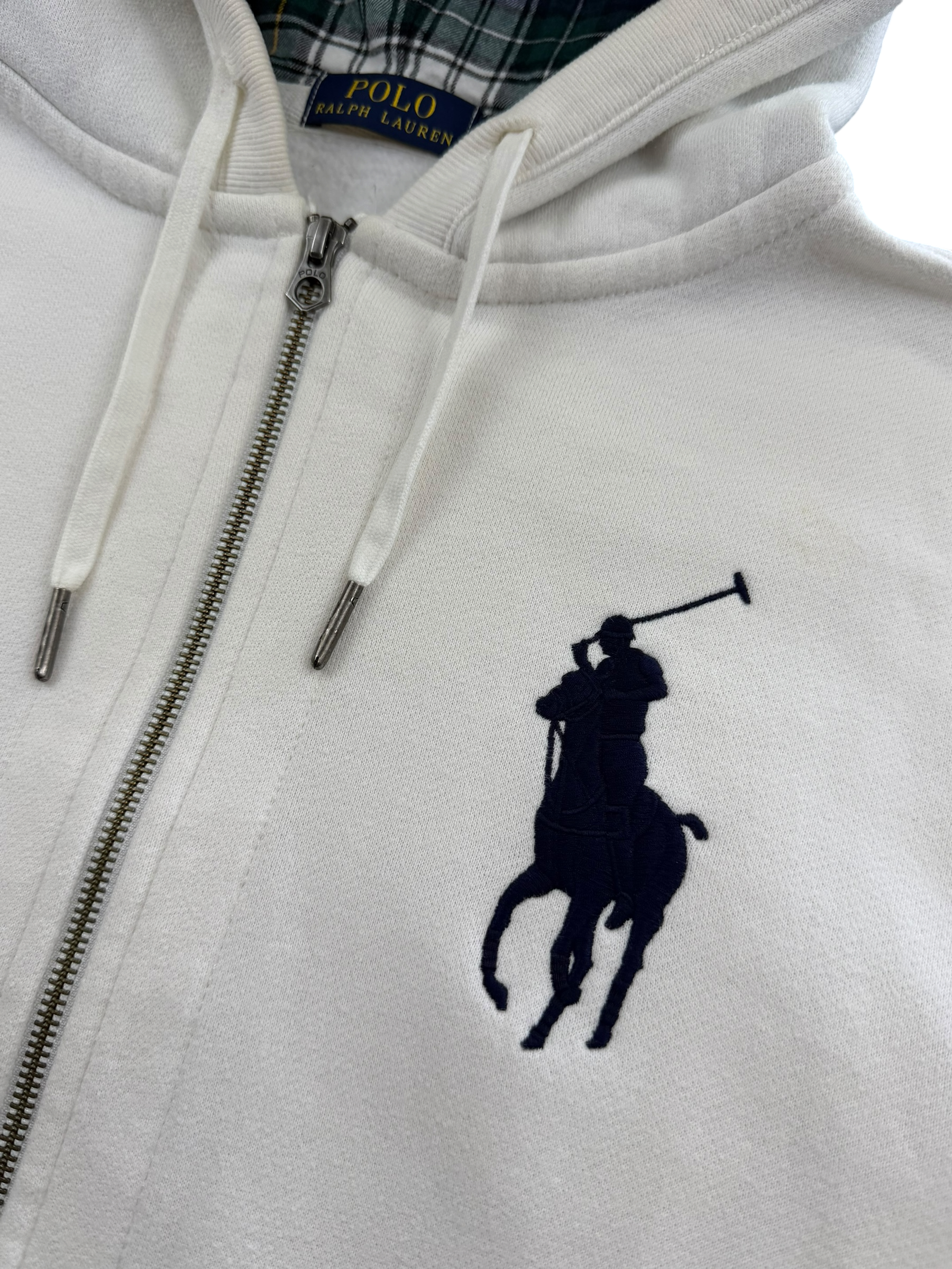 Ralph Lauren checked Hood Zip Hoodie (M)