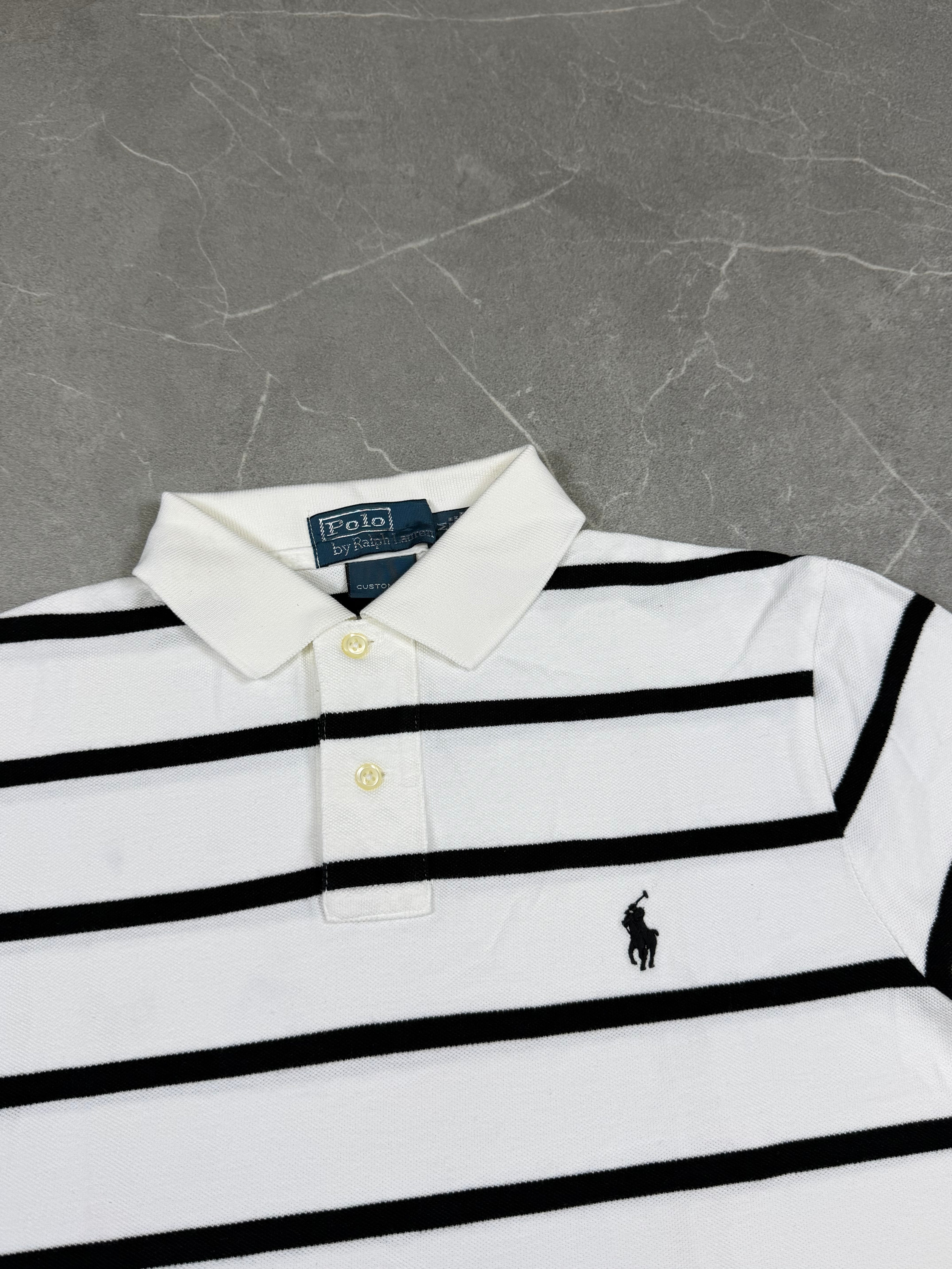 Ralph Lauren Striped Polo Shirt (M)