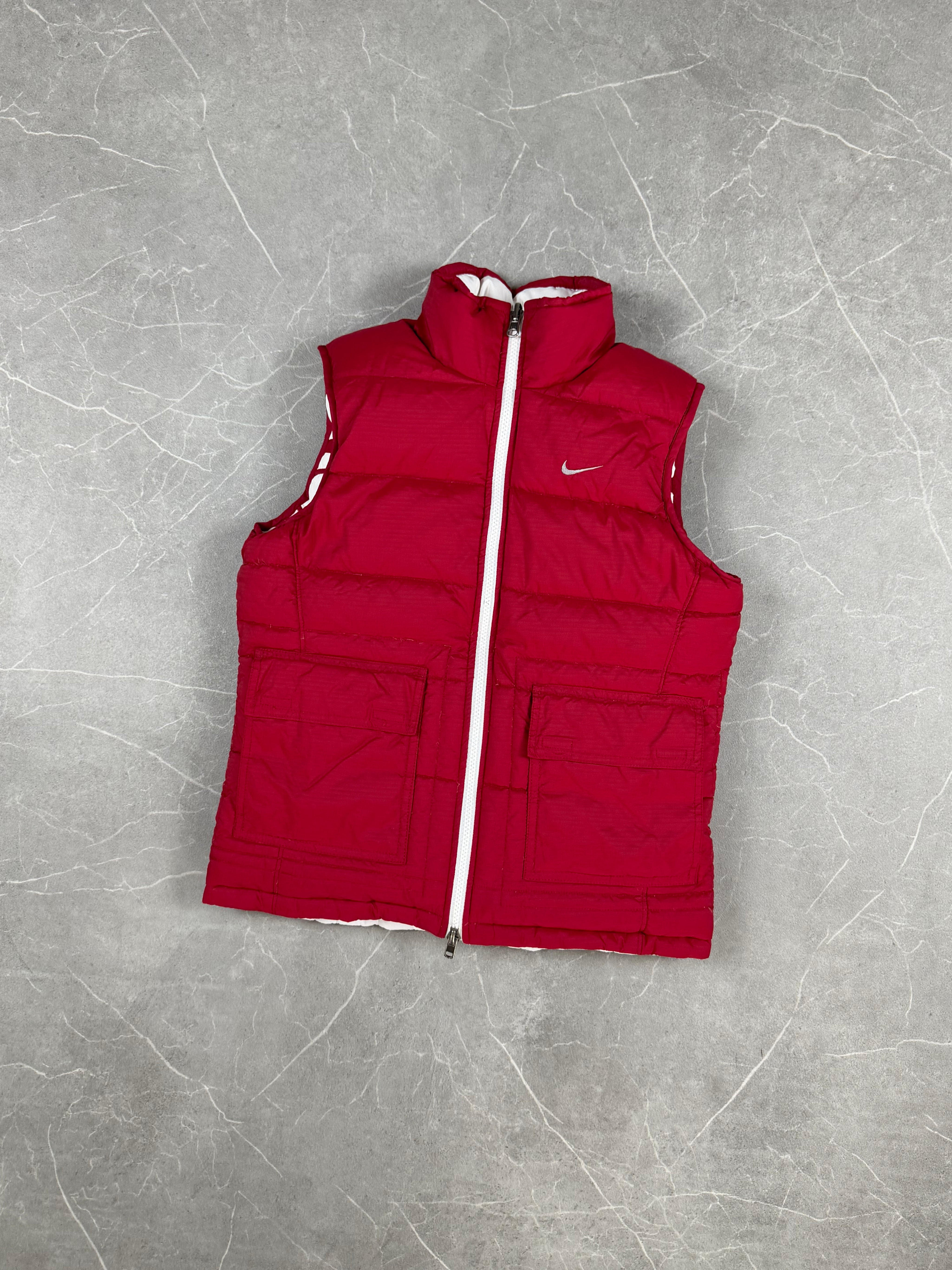 Rare Nike reversible Puffer Weste vintage (XS)