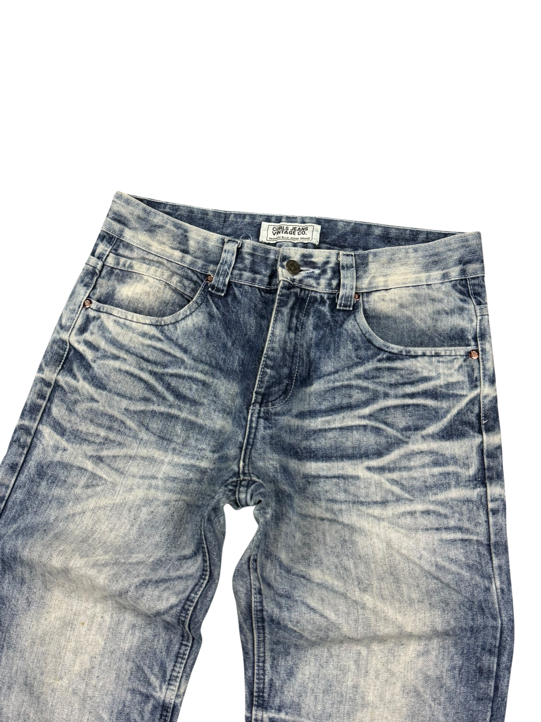 Ultra Washed Straight-Fit Jeans (S-M)