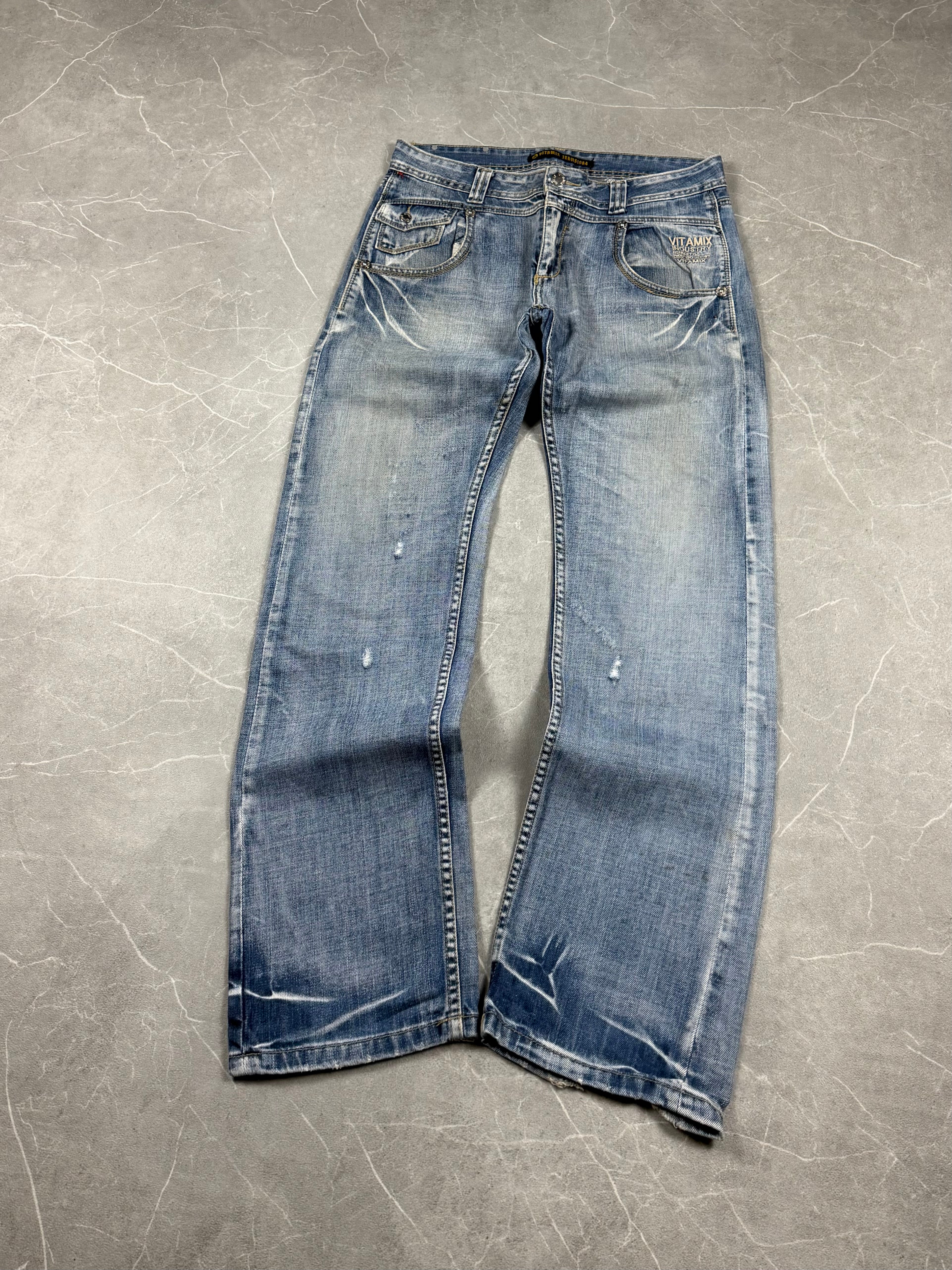 Vintage washed Straight Jeans (S-M)