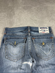 True Religion washed Bootcut Jeans (M)