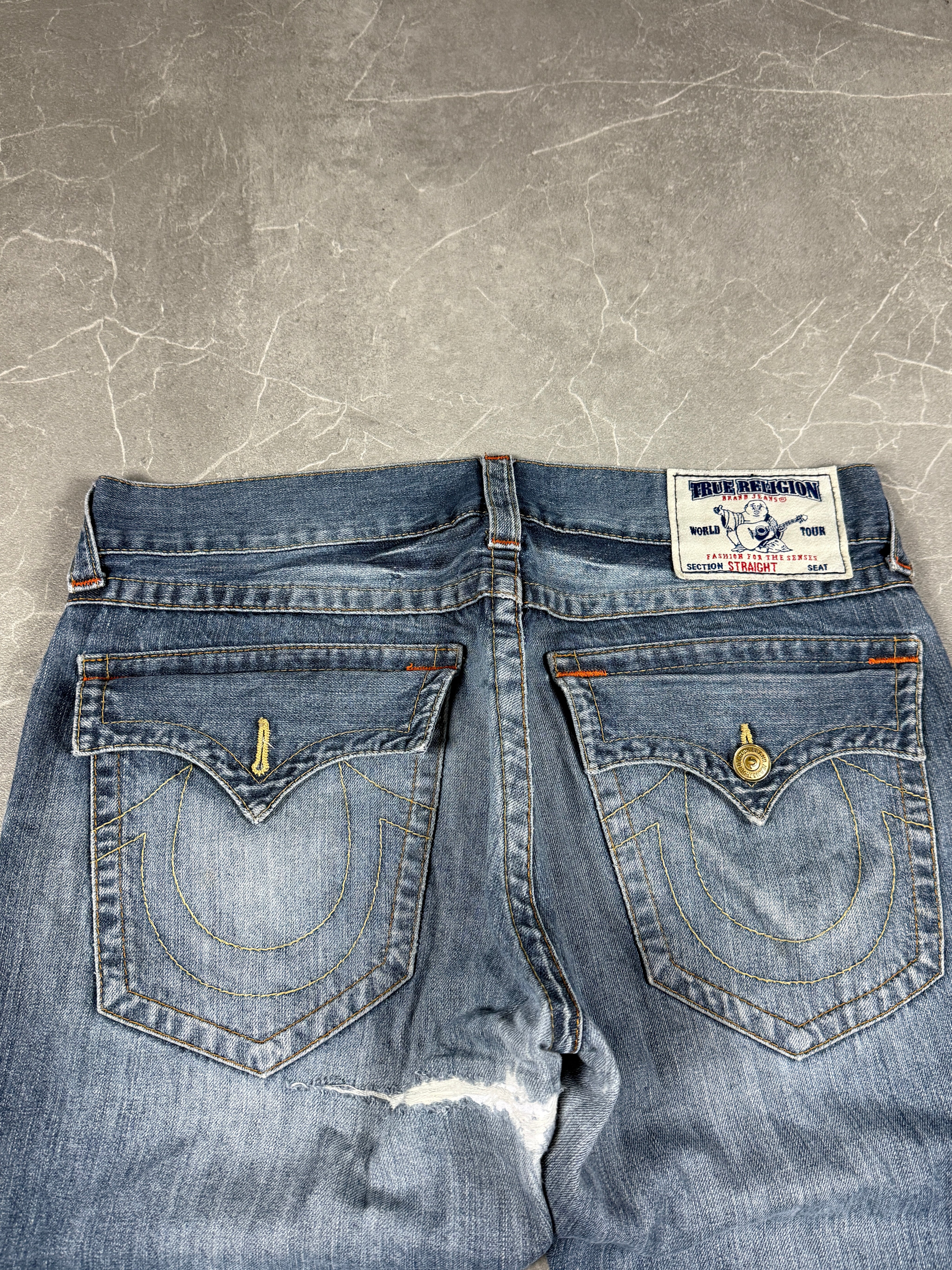 True Religion washed Bootcut Jeans (M)