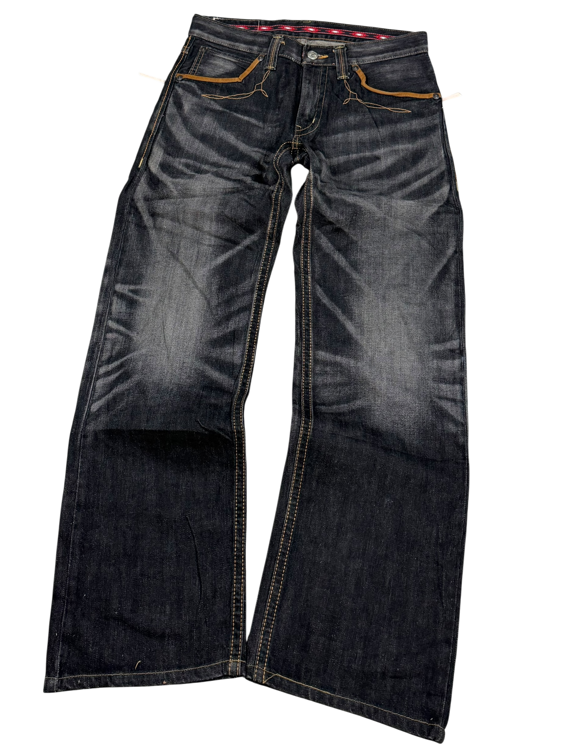 Crazy Washed Bootcut Jeans (S)
