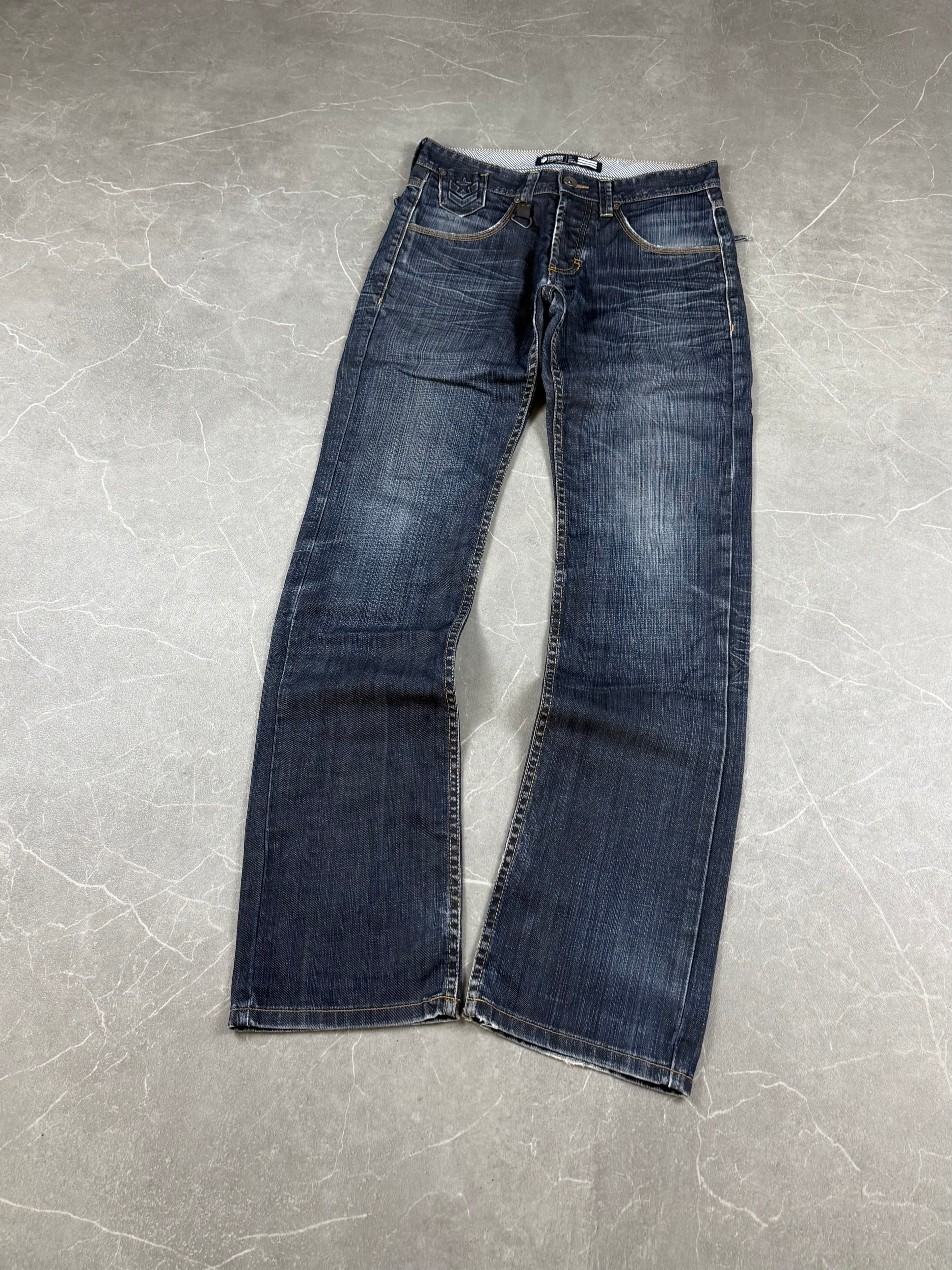 Vintage Washed Slim Jeans (S-M)