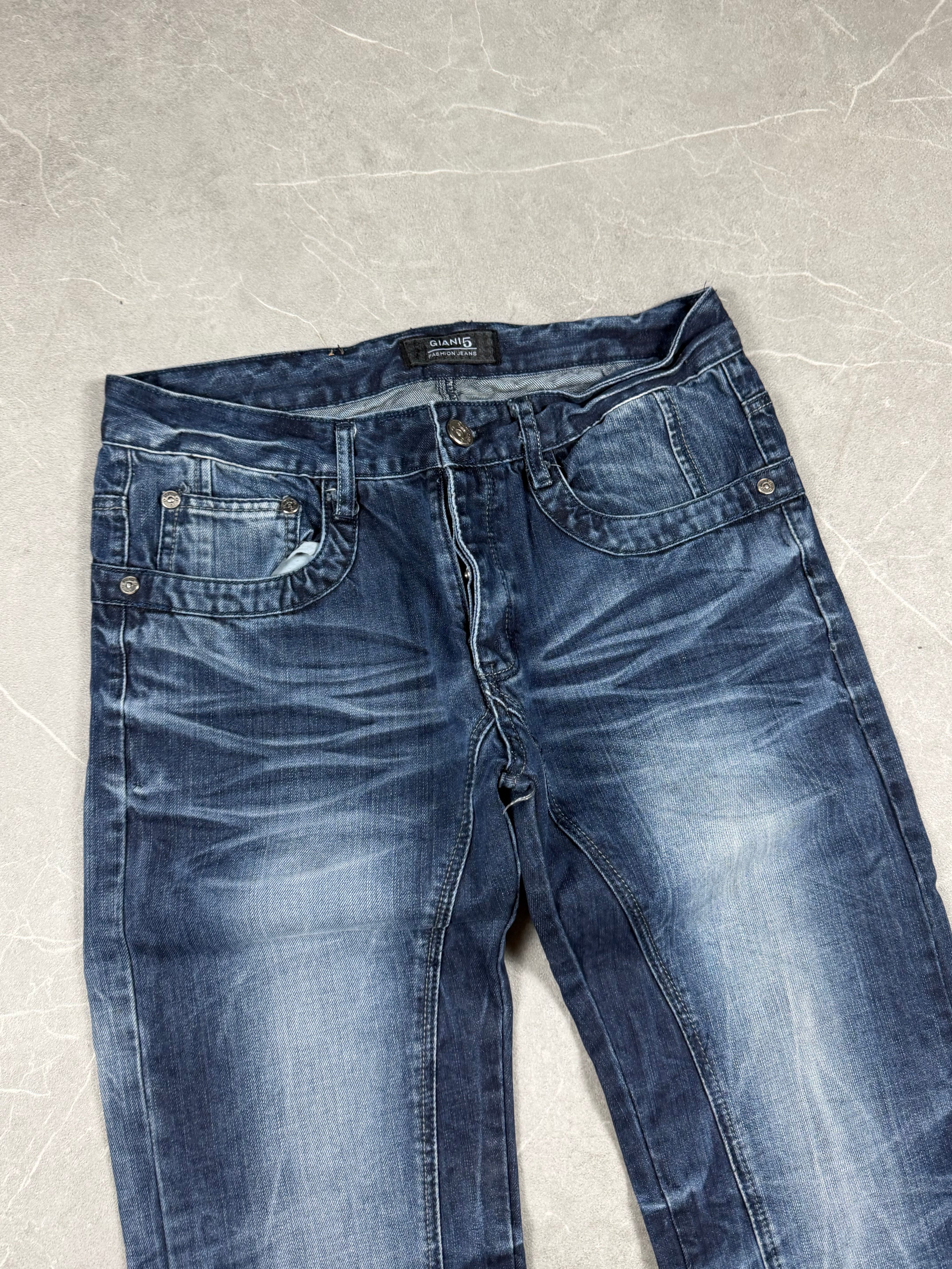 Vintage washed Slim/Straight Jeans (S)