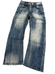 Crazy Washed Bootcut Jeans (S)
