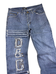 Dolce Gabbana Big Logo Bootcut Jeans (L)