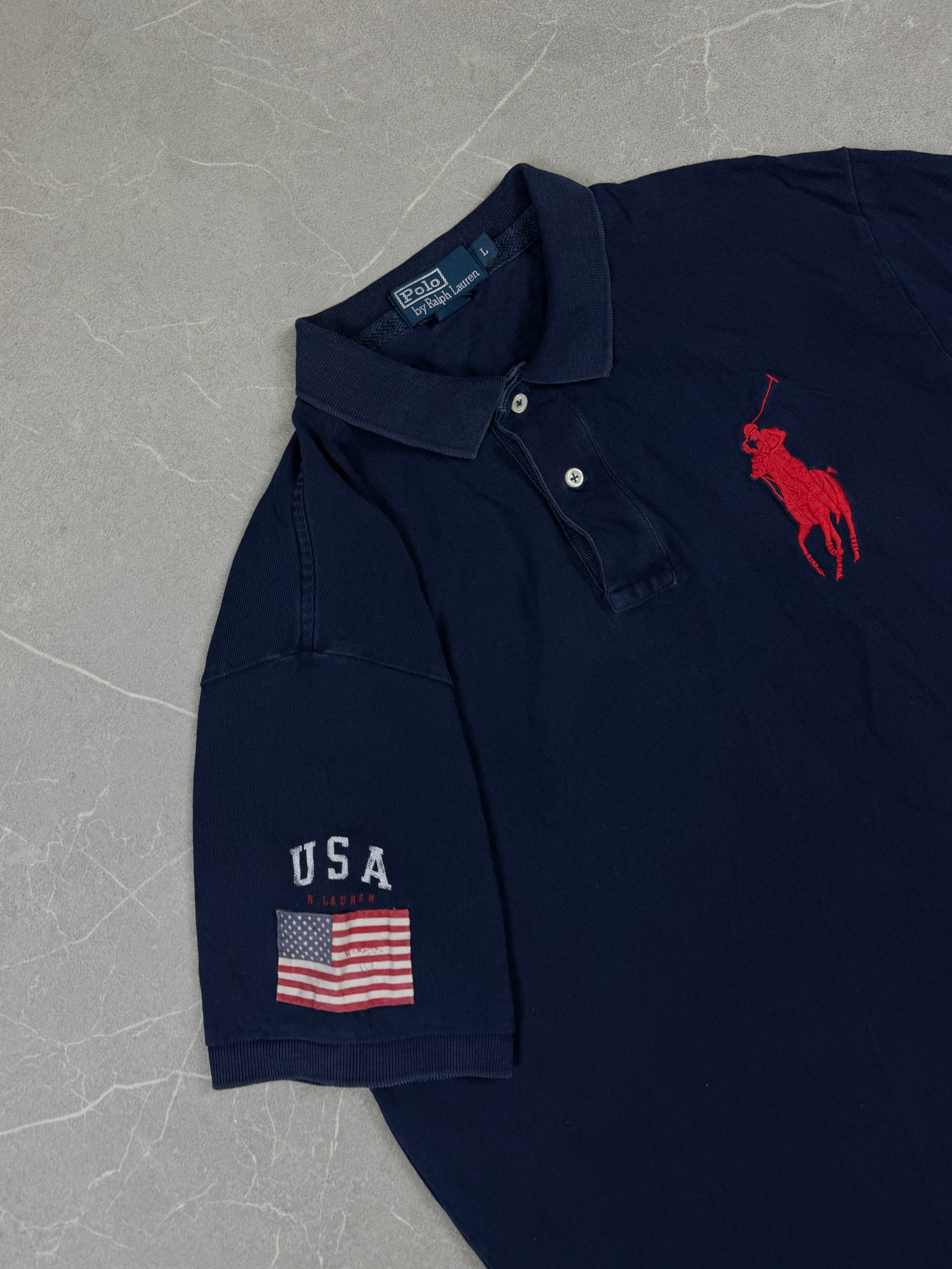 Ralph Lauren Big Pony USA Polo Shirt (XL)