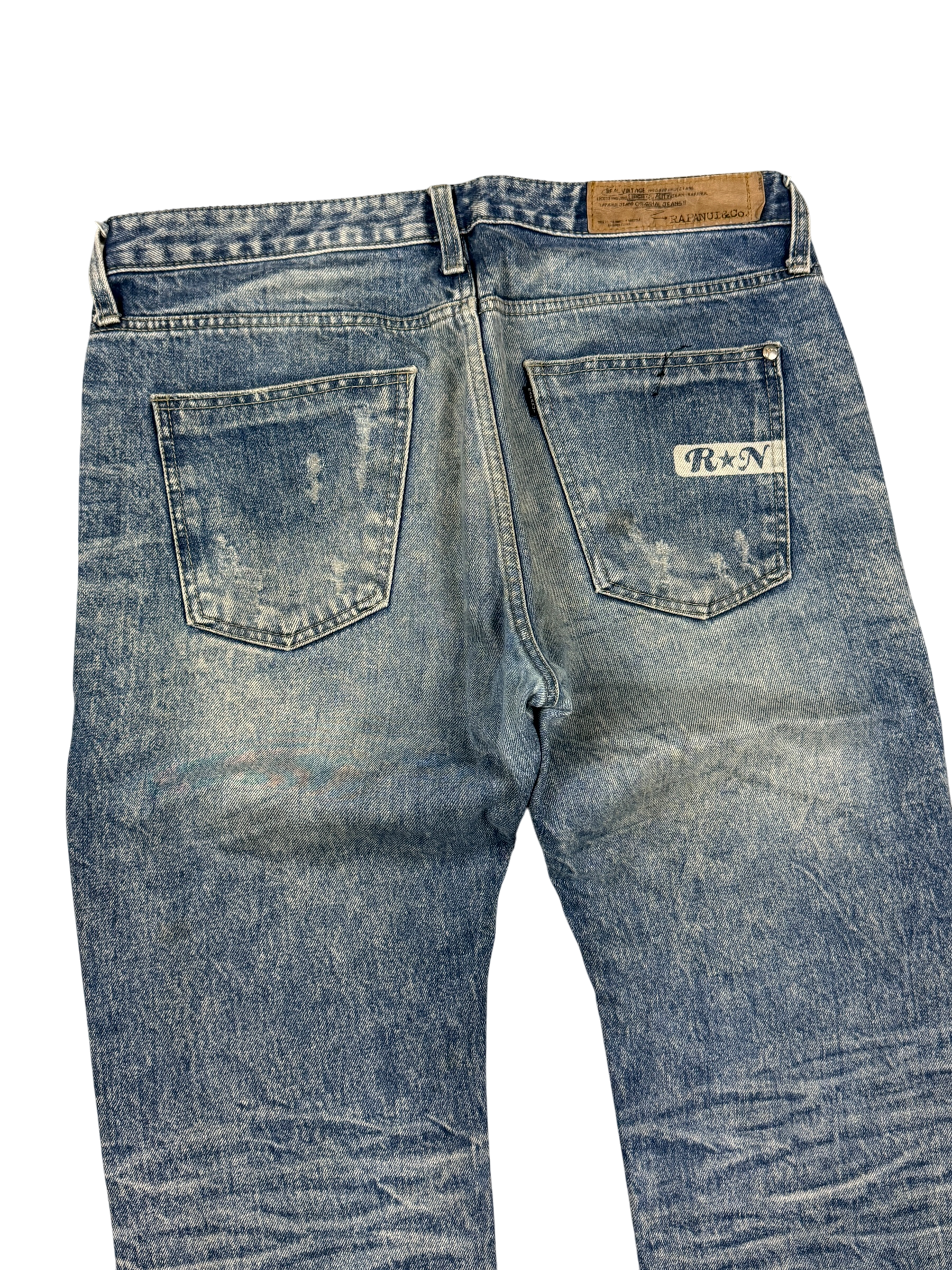 Washed Straight Jeans (S)