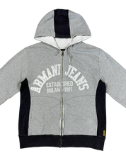 Armani Vintage Big Logo Zip Hoodie (S)