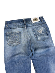 Armani vintage Big Logo Bootcut Jeans (S-M)