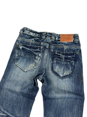 Washed Slim-Fit Jeans (XS-S)