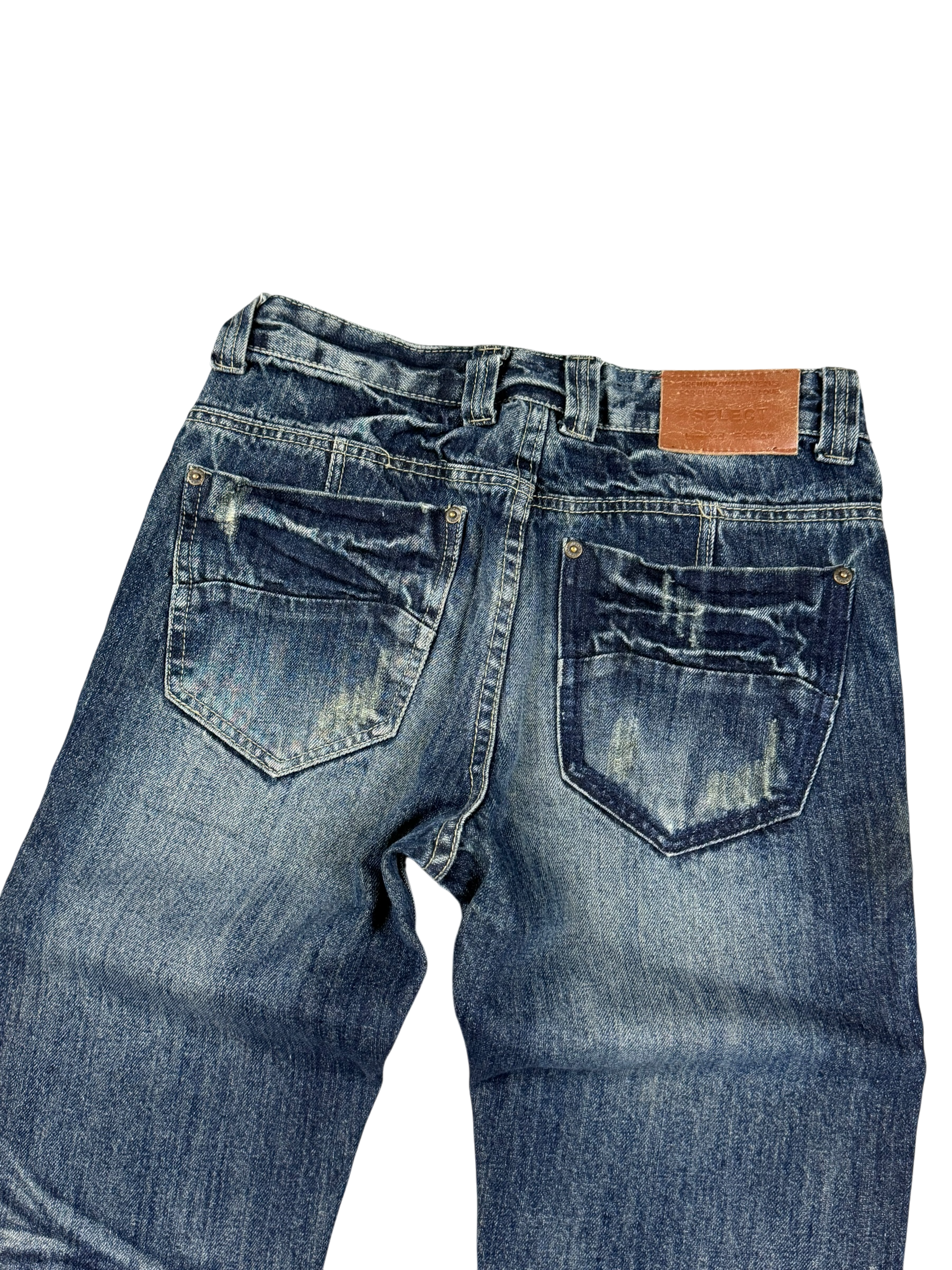 Washed Slim-Fit Jeans (XS-S)