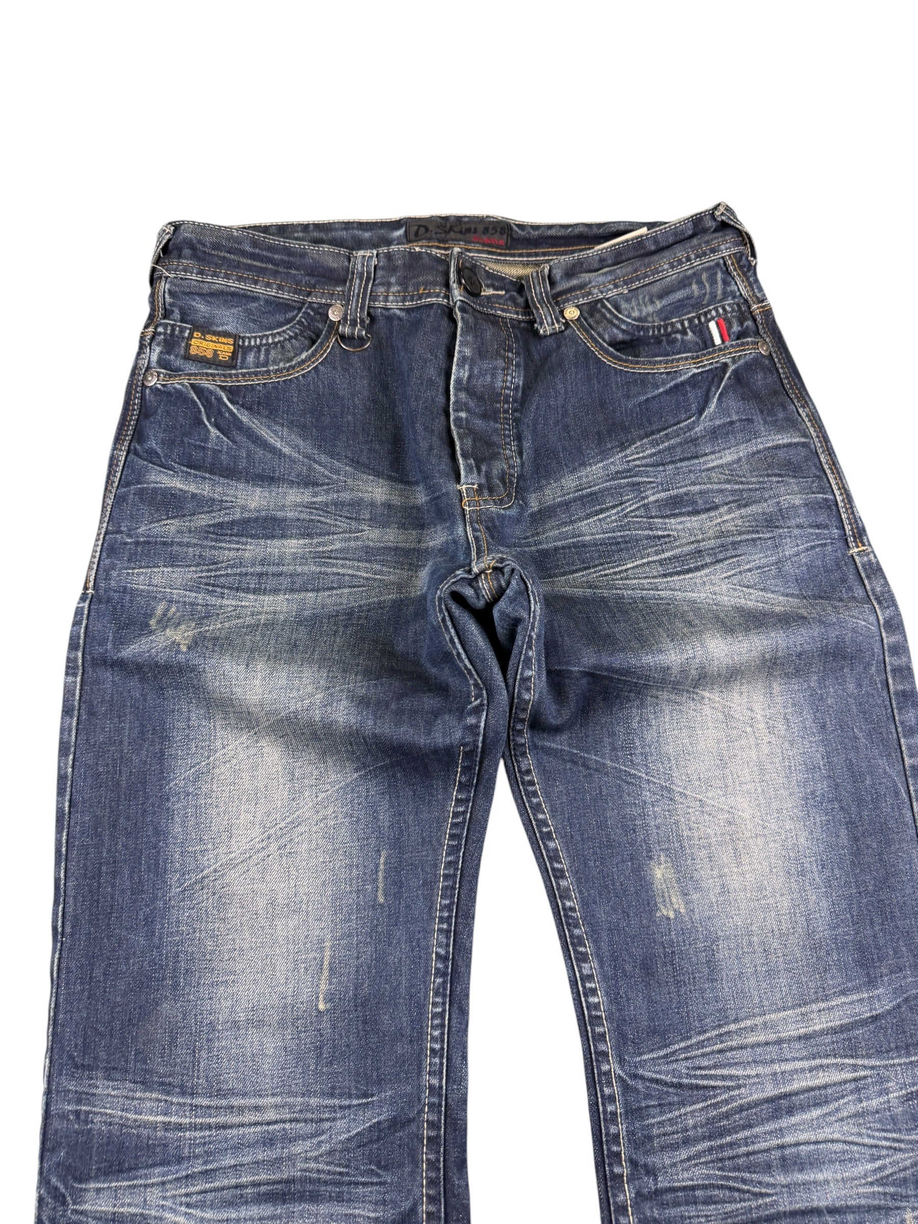 Crazy washed Straight Jeans (S)