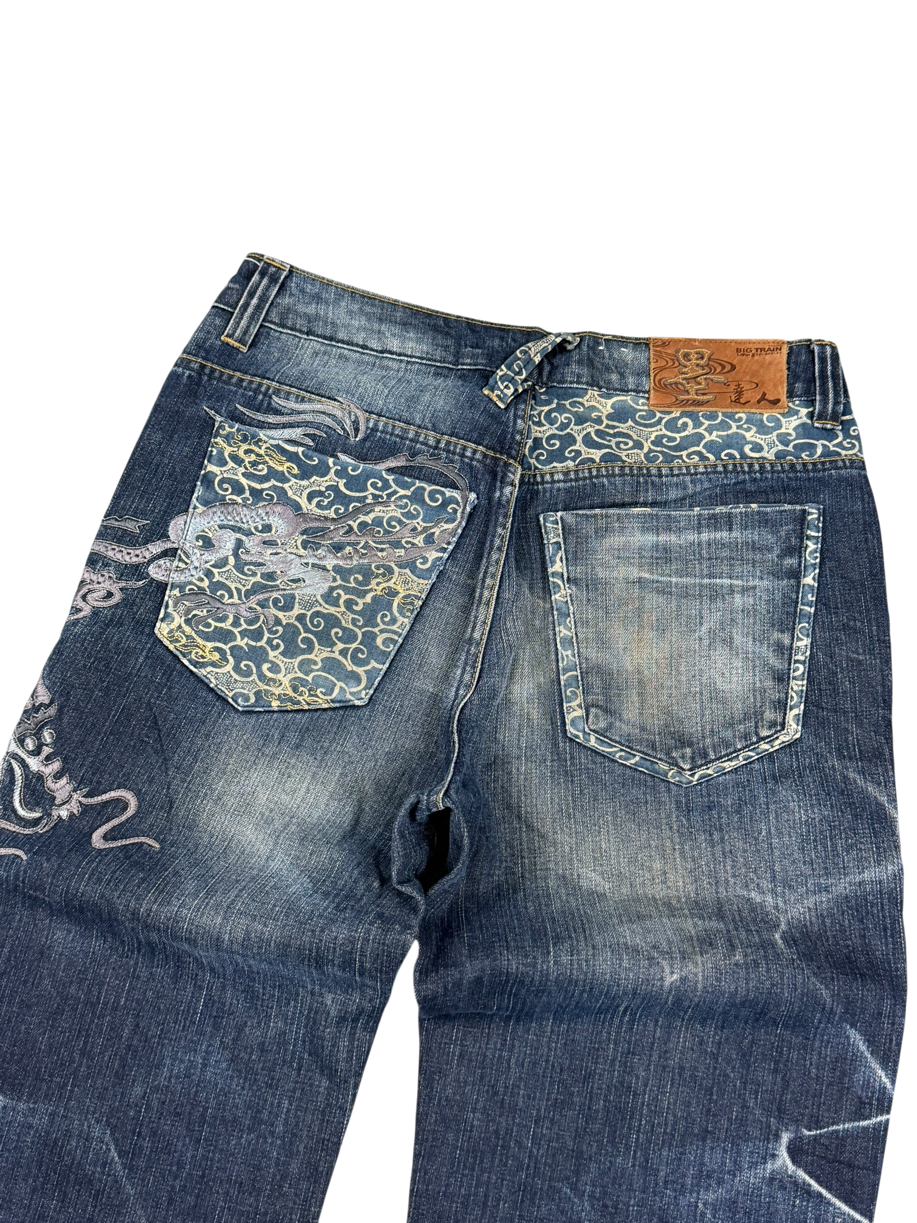 Ultra washed embroidery Jeans (S)